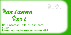 marianna vari business card